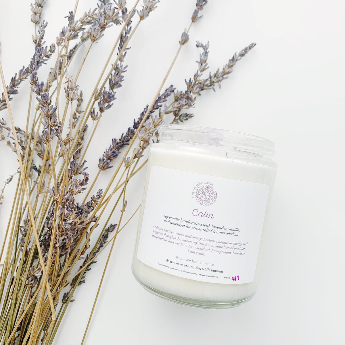 Calm Crystal Candle