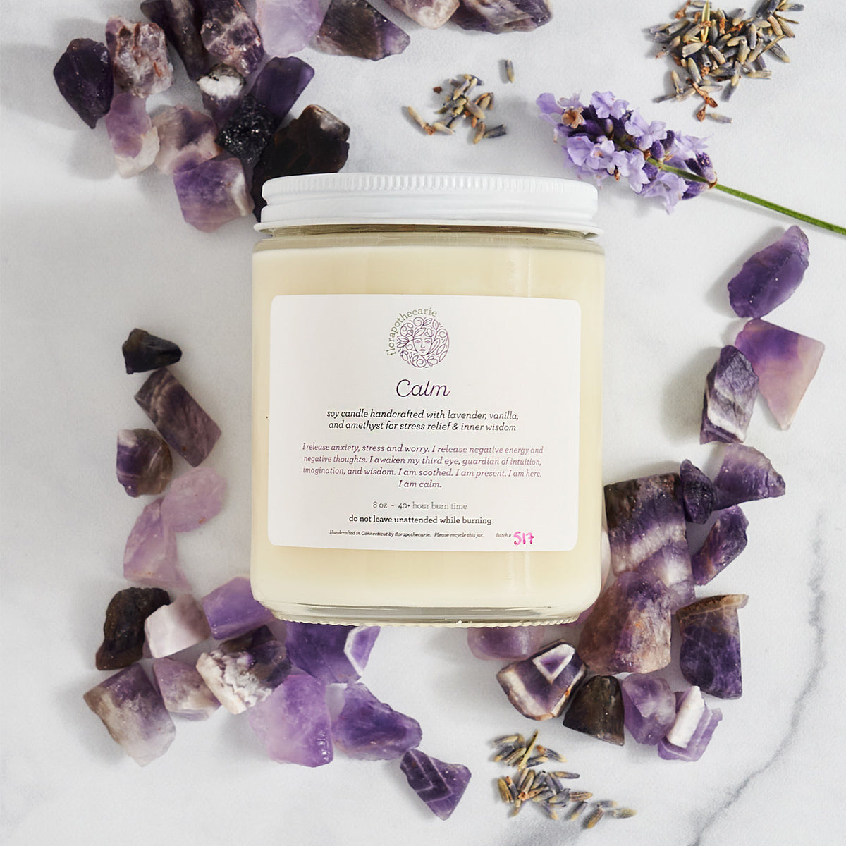 Calm Crystal Candle
