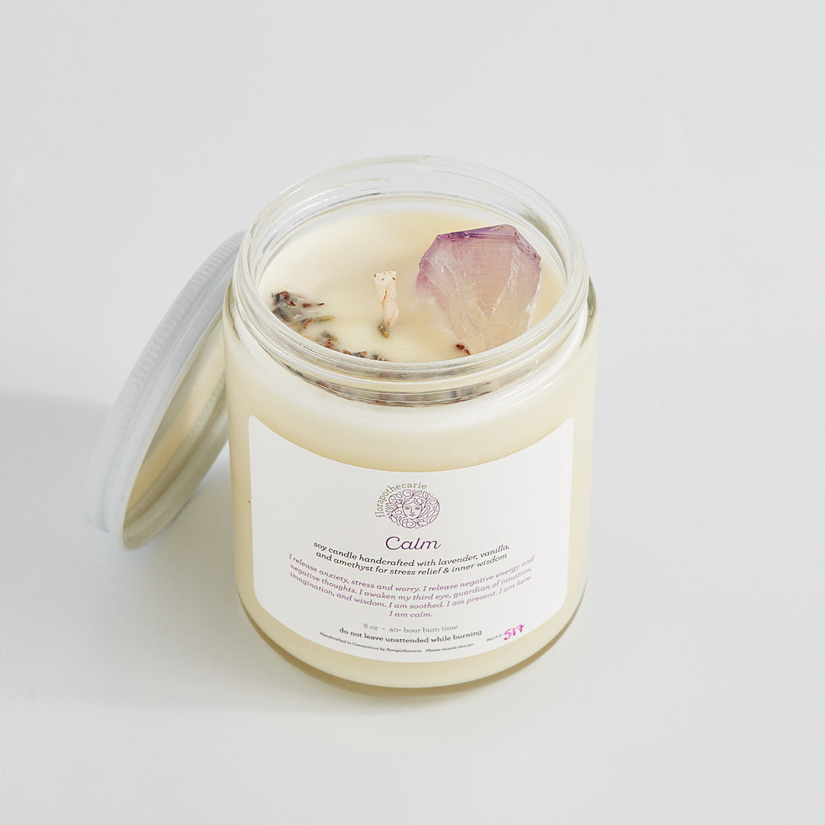 Calm Crystal Candle