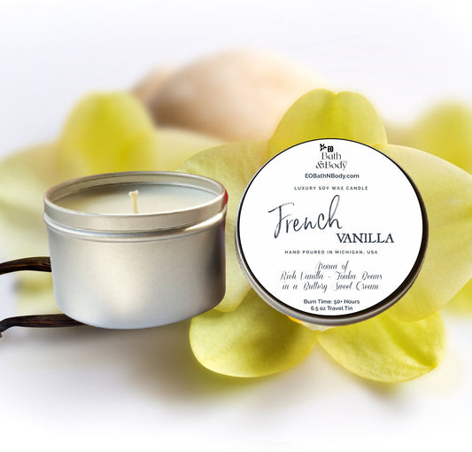 French Vanilla Luxury Soy Candle