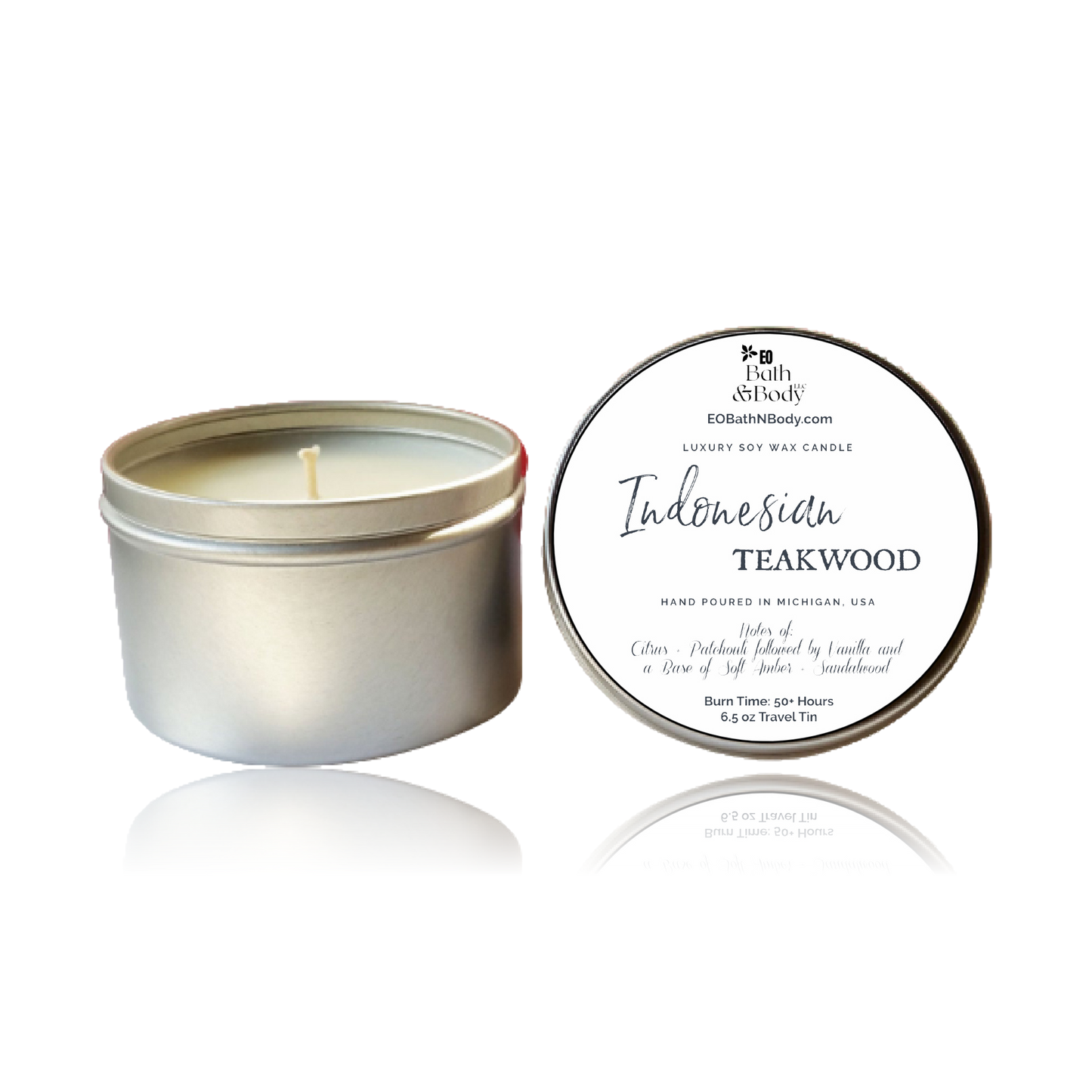 Indonesian Teakwood Luxury Soy Candle