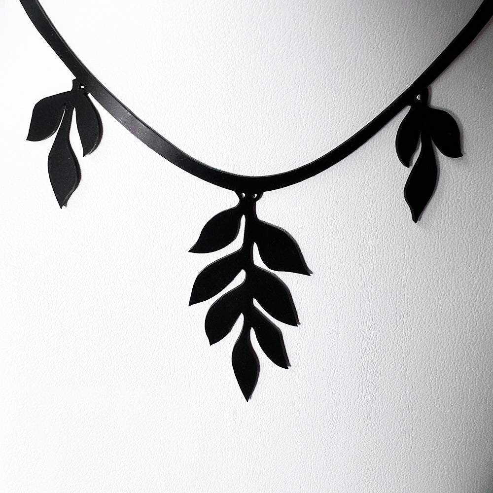 Cascading Vine Charm Necklace