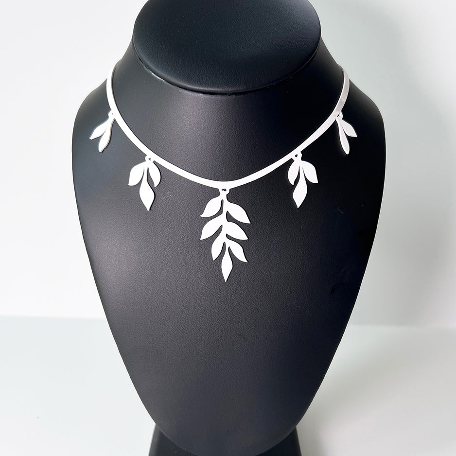 Cascading Vine Charm Necklace