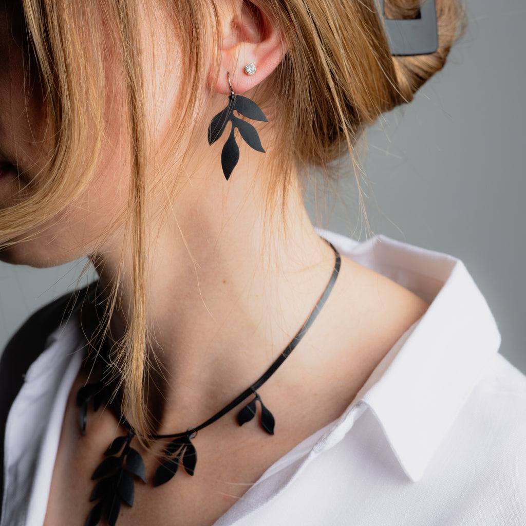 Wisteria Cascading Leaf Earrings