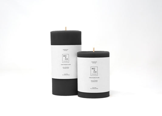 Charcoal | Beeswax Pillar Candle