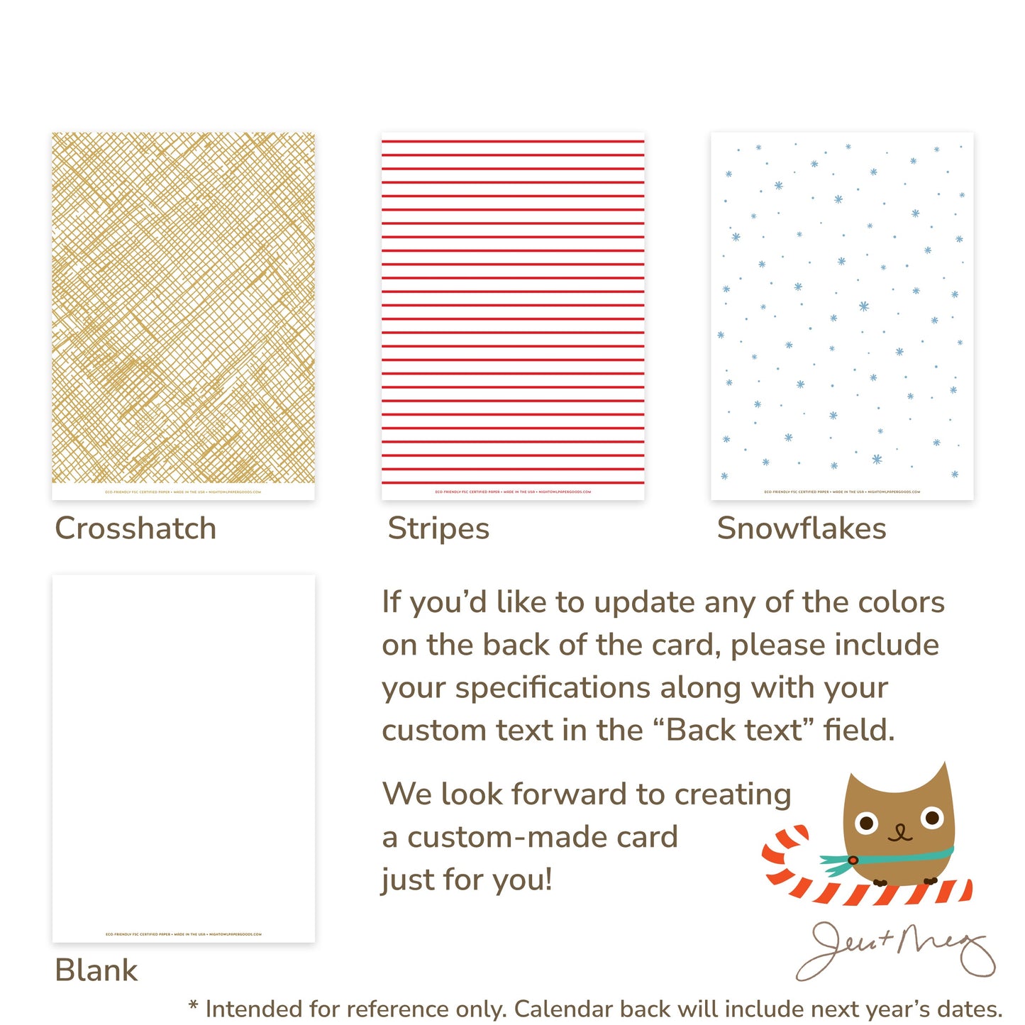 Starry Tree Custom Holiday Card - Wood or Paper