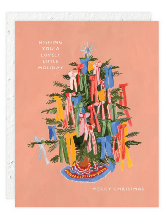 Christmas Bows - Seeded Holiday Card