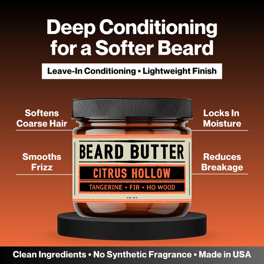 Citrus Hollow Beard Butter - Tangerine, Fir, Ho Wood