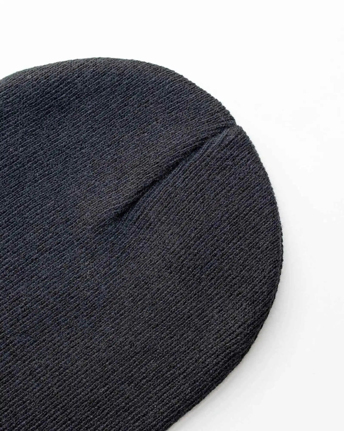 Classic Silent Cuffed Beanie, Charcoal Black