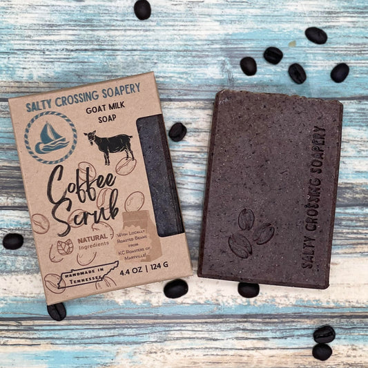 Coffee Scrub Soap Bar with Goat Milk