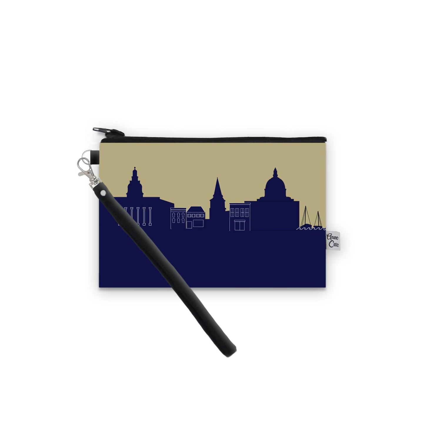 Collegiate Football Stadium Skyline Game Day Wristlet