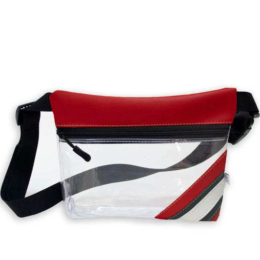 Collegiate Football Stadium Clear Stripe Game Day Fanny Pack