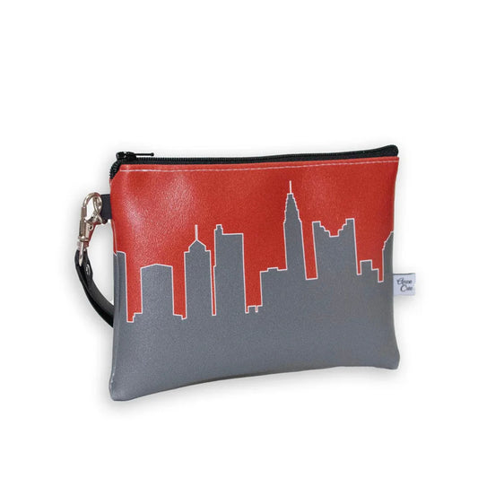 Collegiate Football Stadium Skyline Game Day Wristlet