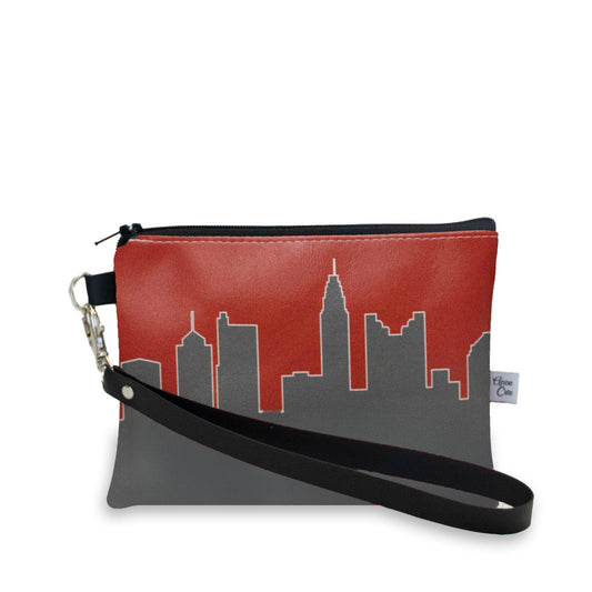 Collegiate Football Stadium Skyline Game Day Wristlet