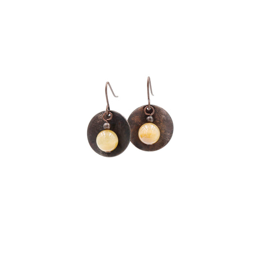 Copper Blonde Tiger Eye Saucers