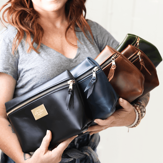 Smooth Leather Cosmetic Bag All for American