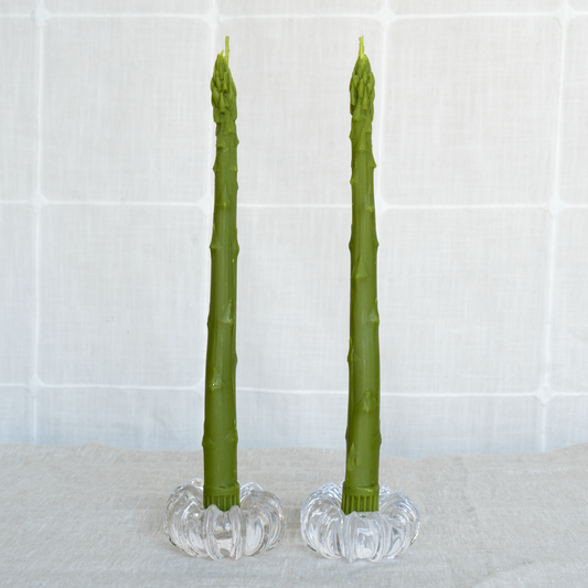 Asparagus Taper Beeswax Candles