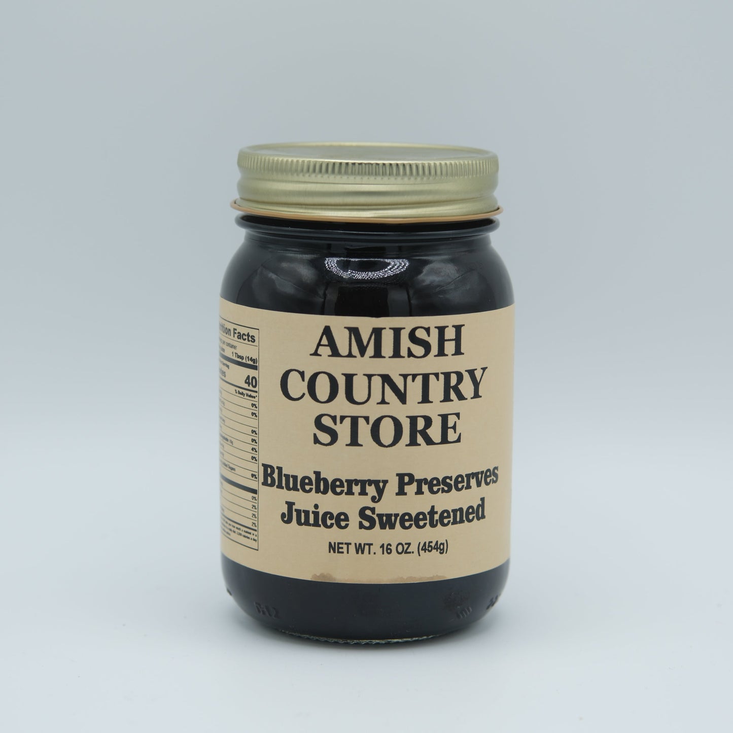 Blueberry Preserves | Juice-Sweetened Whole Berry Spread | 16 oz