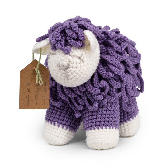 Crocheted Sheep Stuffed Animal | DiAnna Larson
