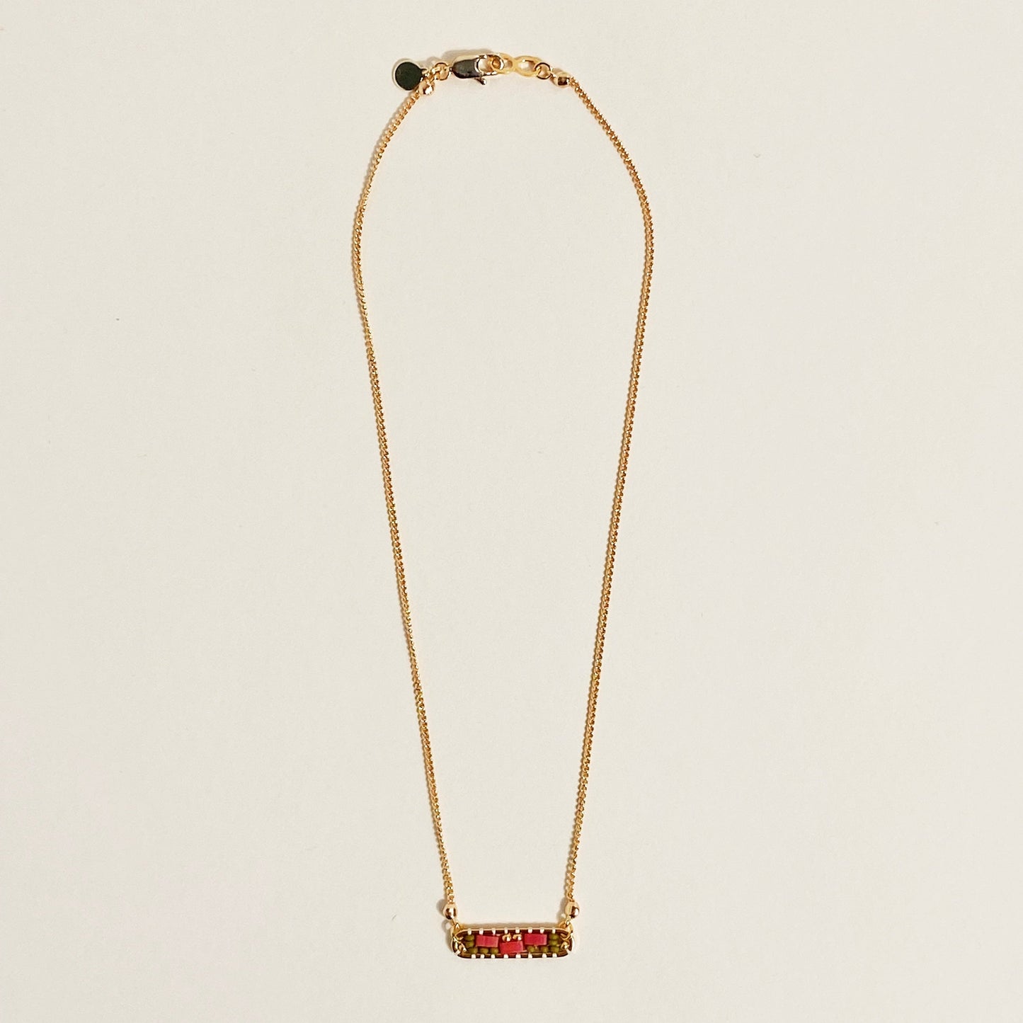 Abstract Necklace in Hibiscus