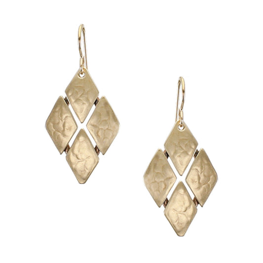 Diamond Grid Wire Earring