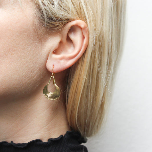 Small Crescent Wire Earrings