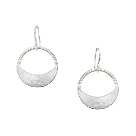 Crescent Hoop Wire Earrings