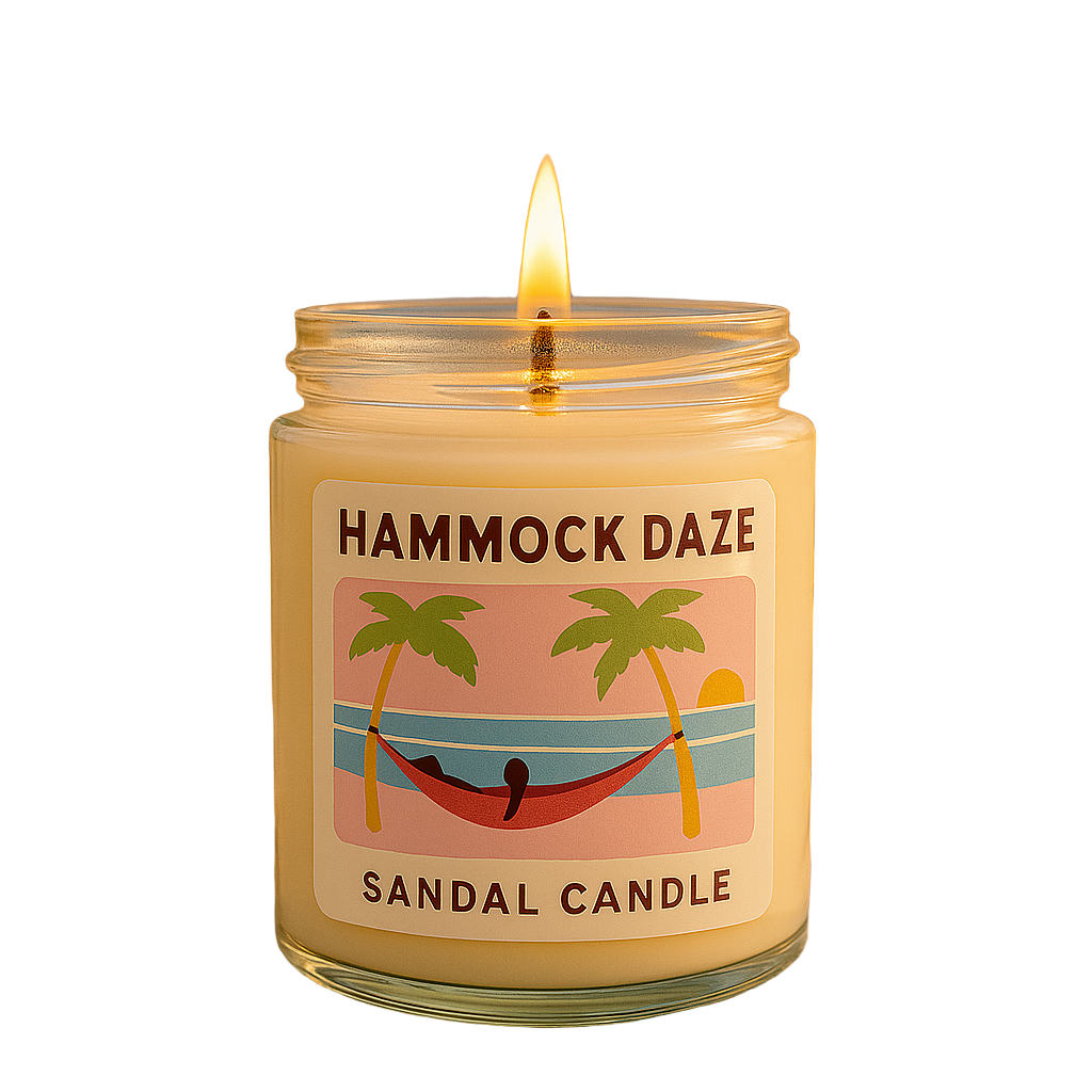 Hammock Daze – Scented Candle, 9 oz Jar, Amber, Agave & Melon
