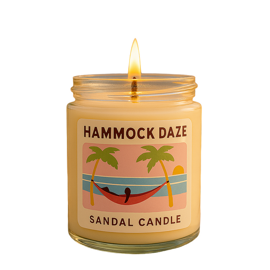 Hammock Daze – Scented Candle, 9 oz Jar, Amber, Agave & Melon