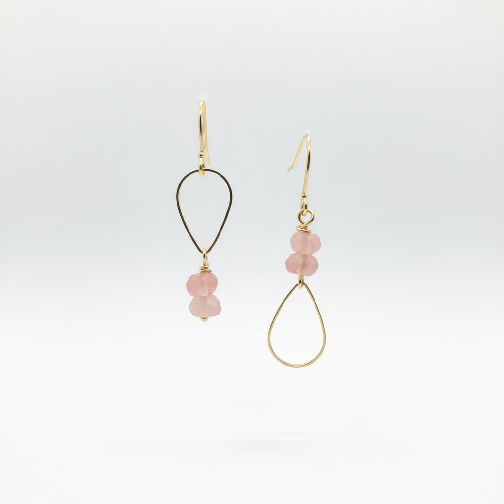 Brass + Stone Mixed Up Lightweight Earrings