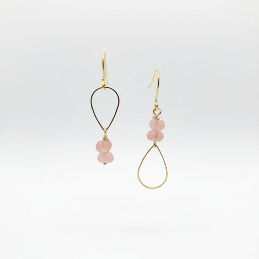 Brass + Stone Mixed Up Lightweight Earrings