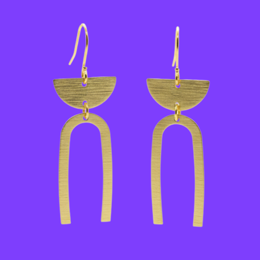 Everyday Brass Earrings