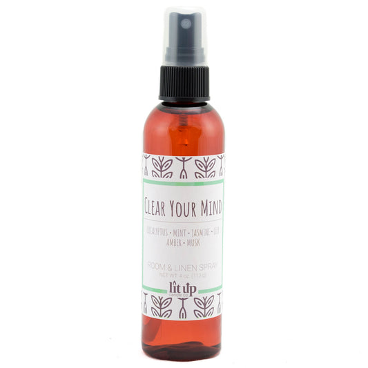 Clear Your Mind scented 4 oz. room & linen spray - FKA Eucalyptus Spearmint