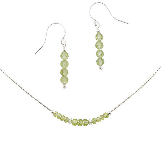 Petite Peridot ~ Necklace & Earrings Set