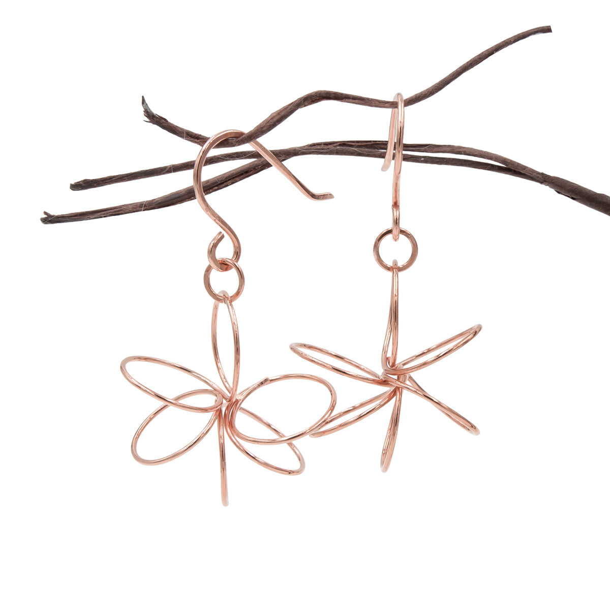Copper Freeform Stars