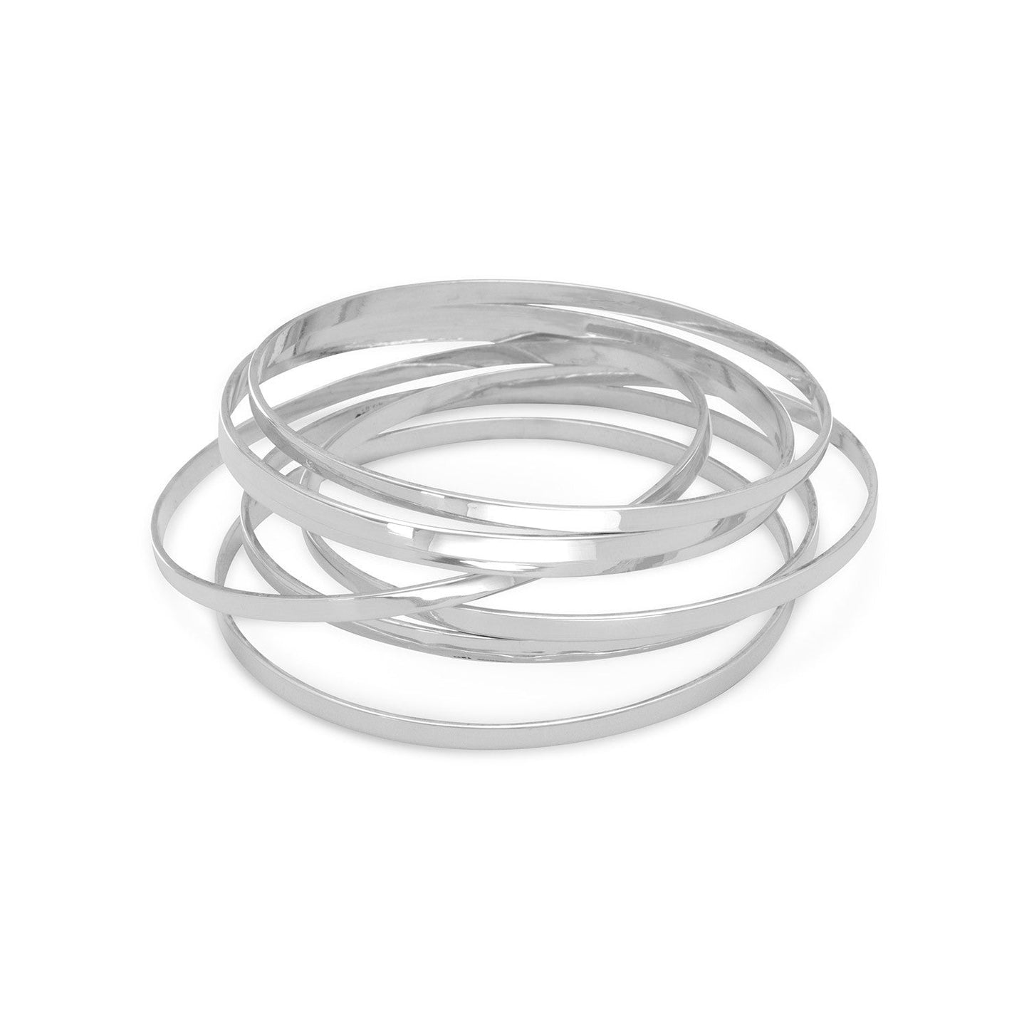 Set of Flat Bangles