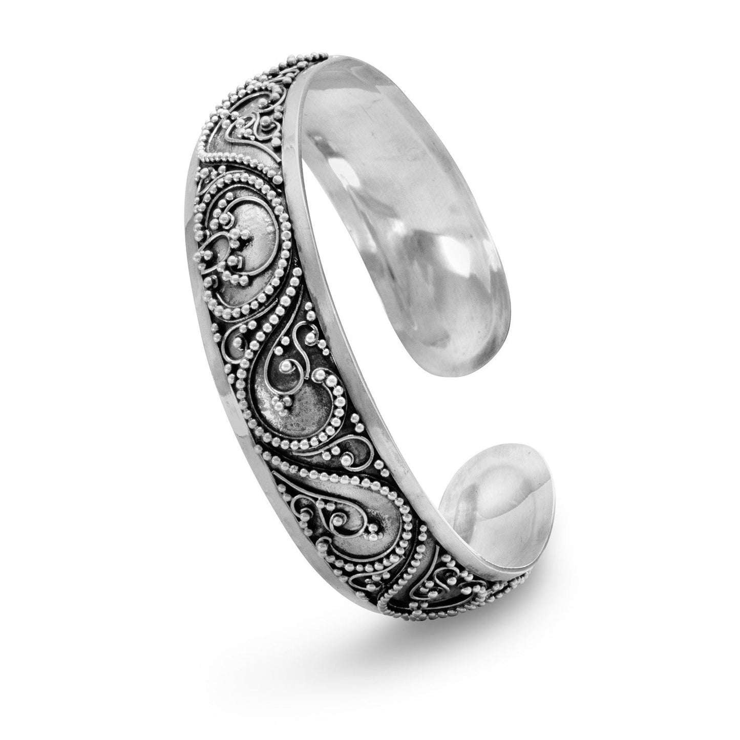 Beaded Filigree Bali Cuff