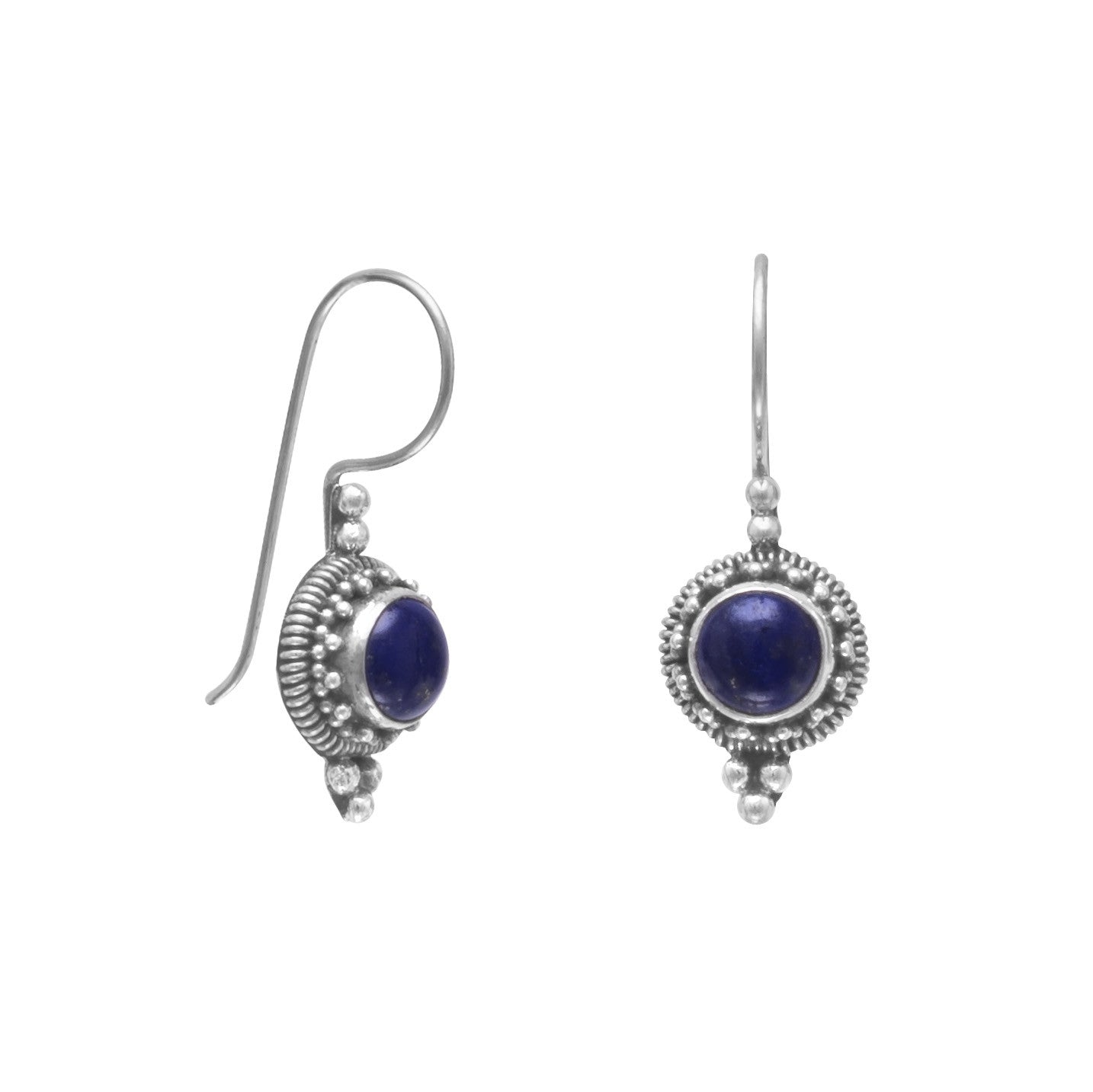 Lapis Lazuli Bali Earrings