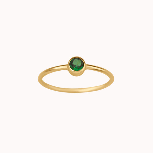 May Birthstone Ring ∙ Emerald