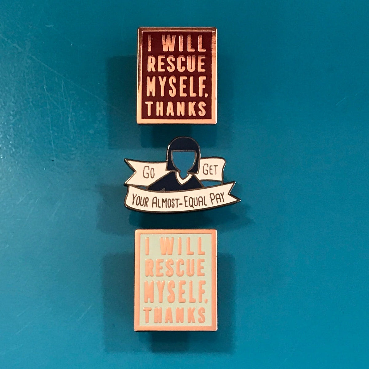 Enamel Pin: Go Get Your Almost Equal Pay