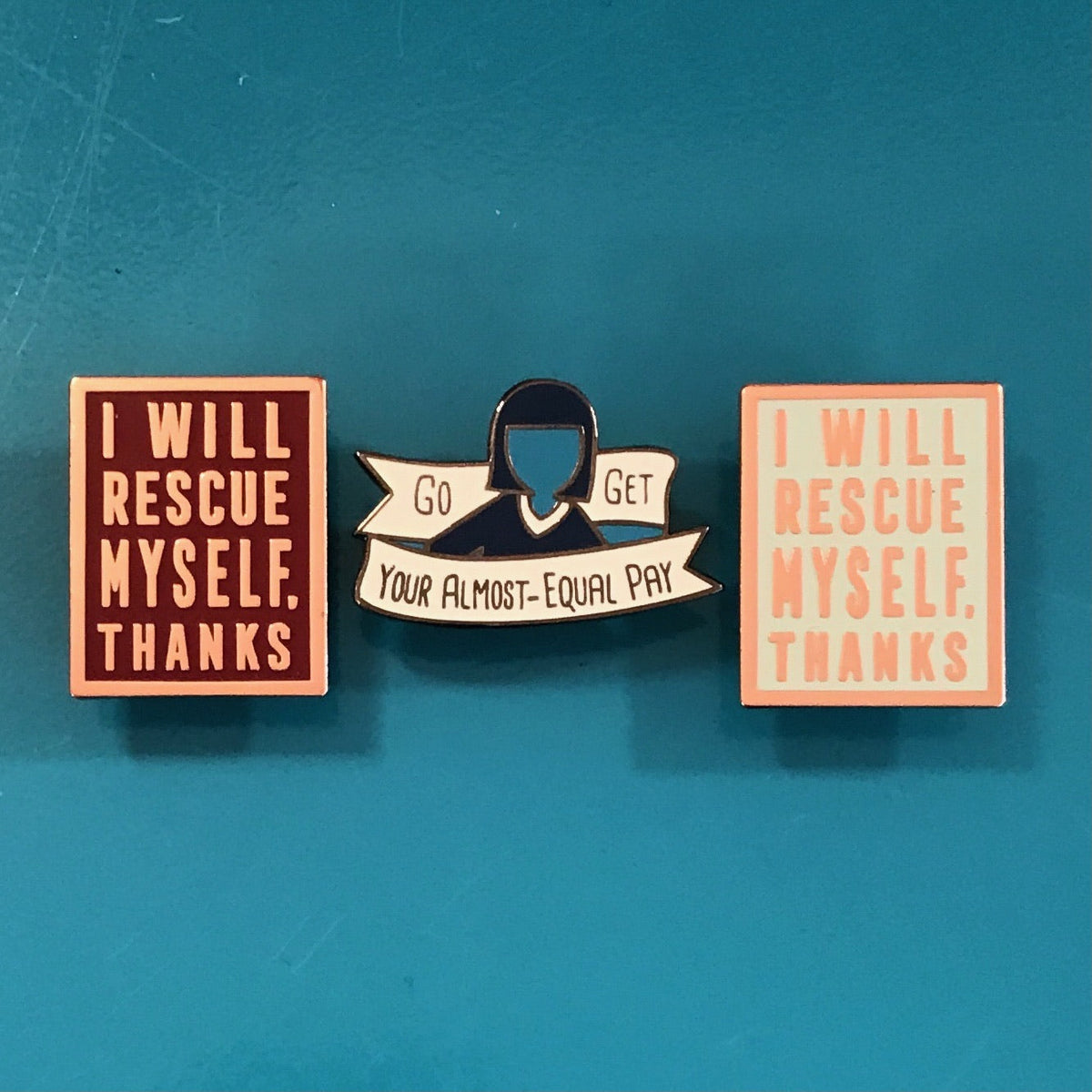 Enamel Pin: Go Get Your Almost Equal Pay