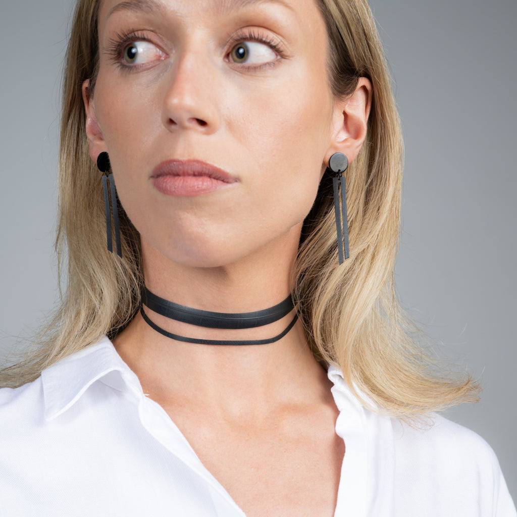 Ribbon+Stripe Choker