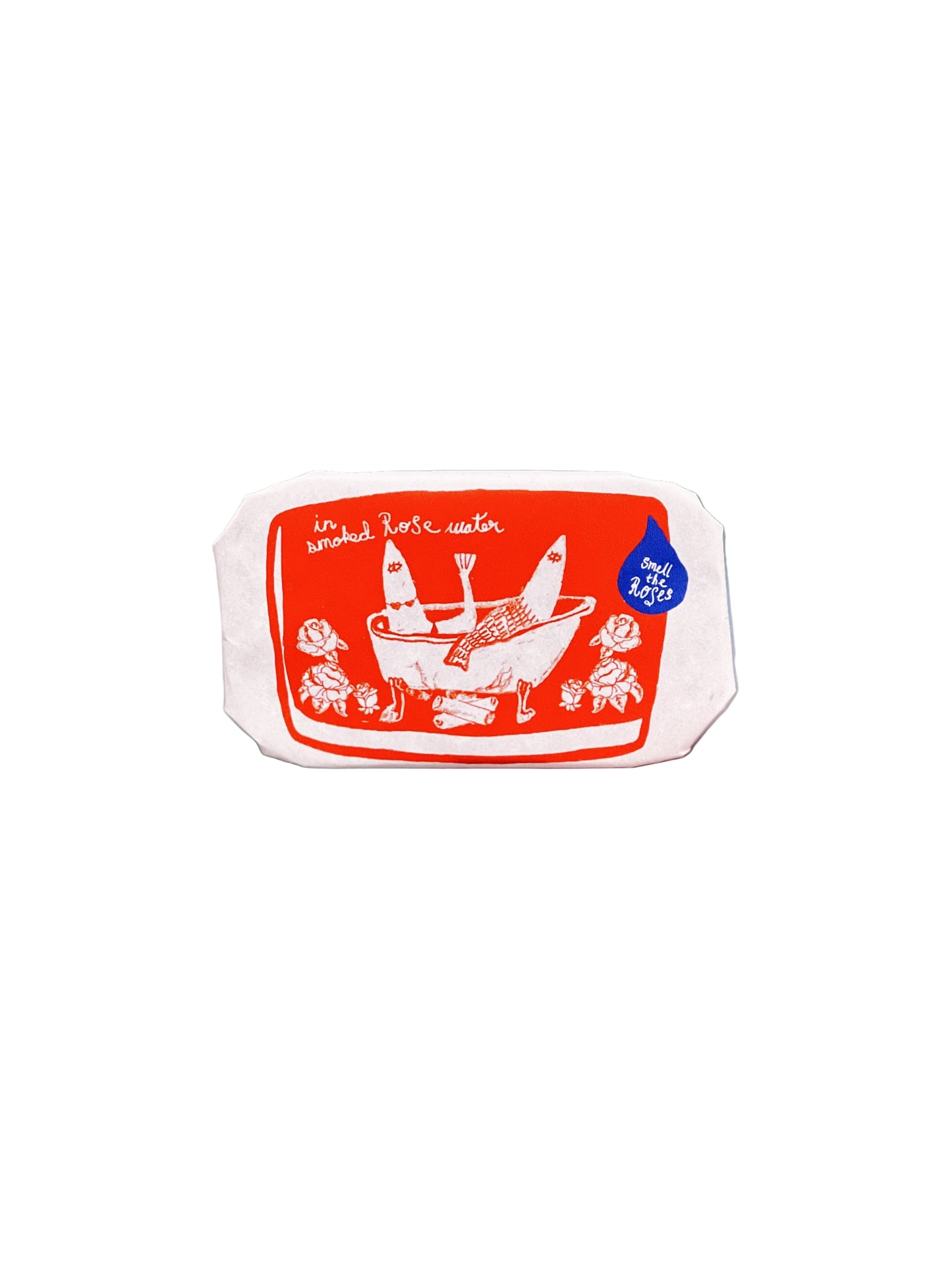 Tinned Fish Candle - Smoked Rose Water (Roses and Campfire Scented)