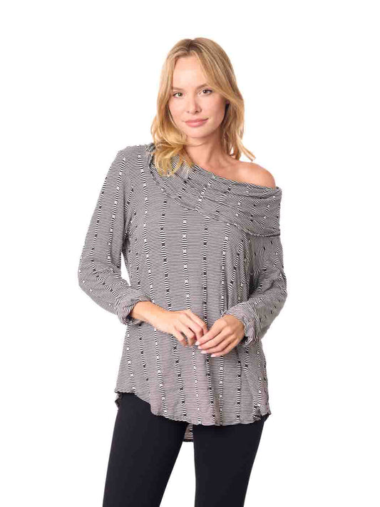 Tianello "Fianna"  French Knit "Koi" Cowl Tunic - XL