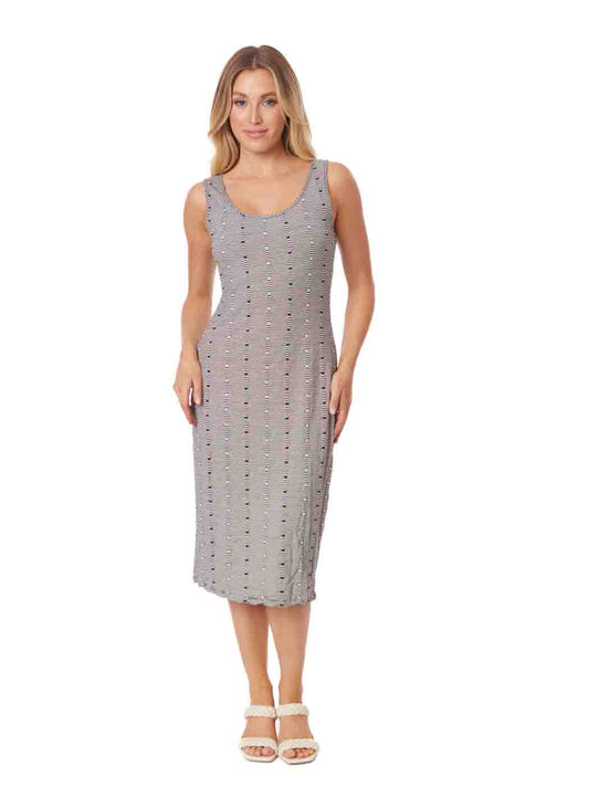 Tianello "Fianna" French Jacquard Knit "Heidi" Tank Dress S,M,L,XL