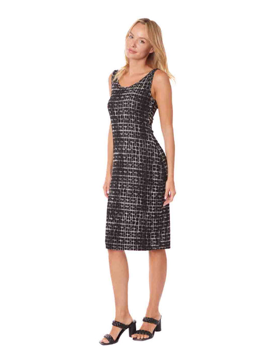 Tianello "Odessa" French Jacquard Knit "Heidi" Tank Dress XS,S,M
