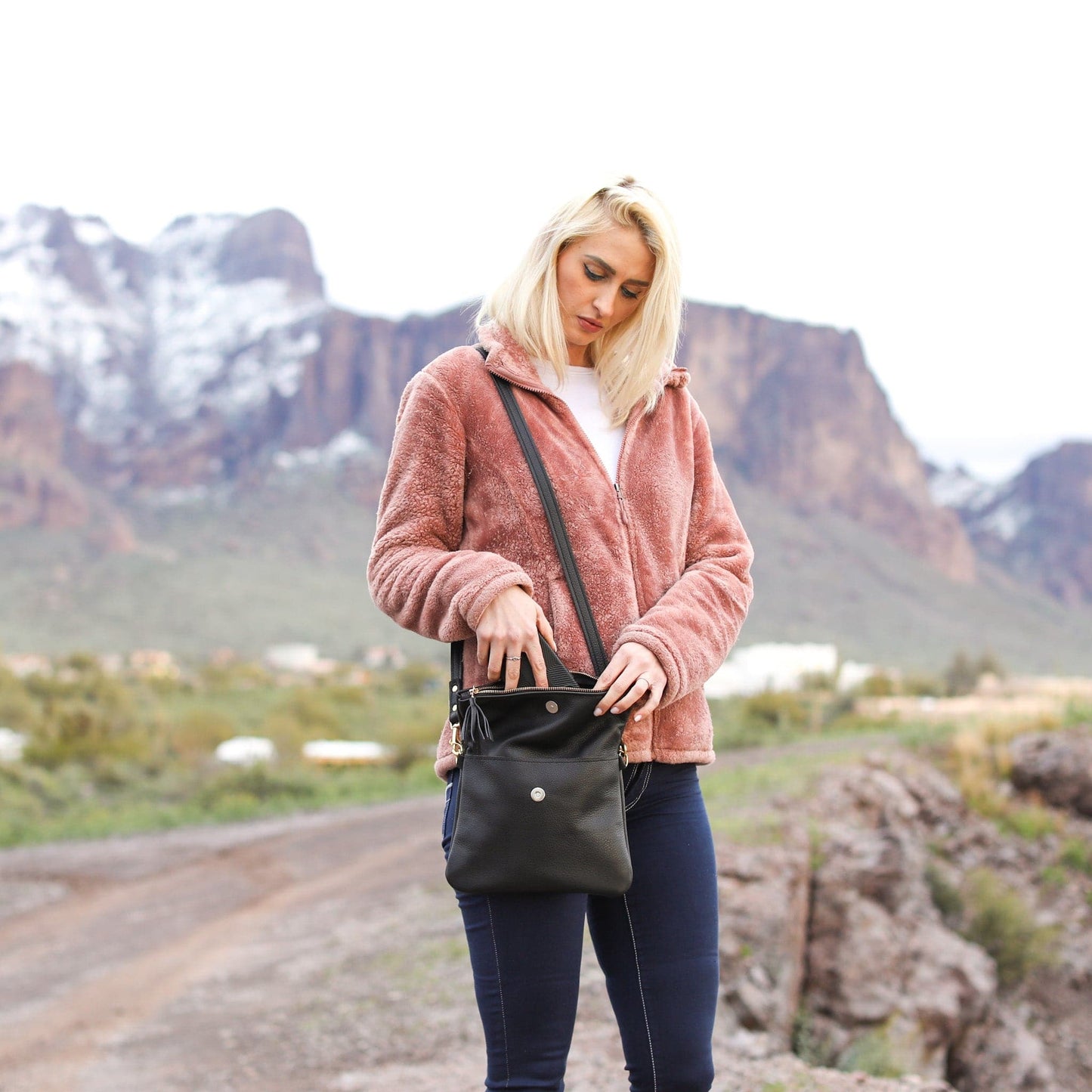 Foldover Crossbody Clutch