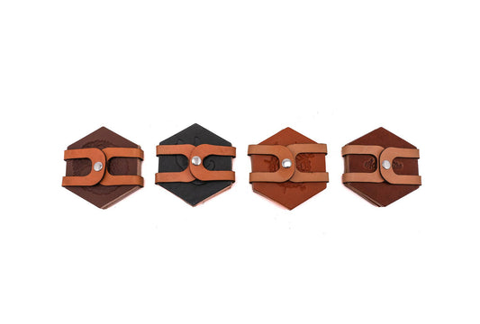 Leather Hexagon Coaster Set All for American