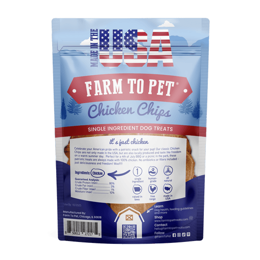 Americana Chicken Chips for Dogs | Celebrate with USA-made Dog Treats