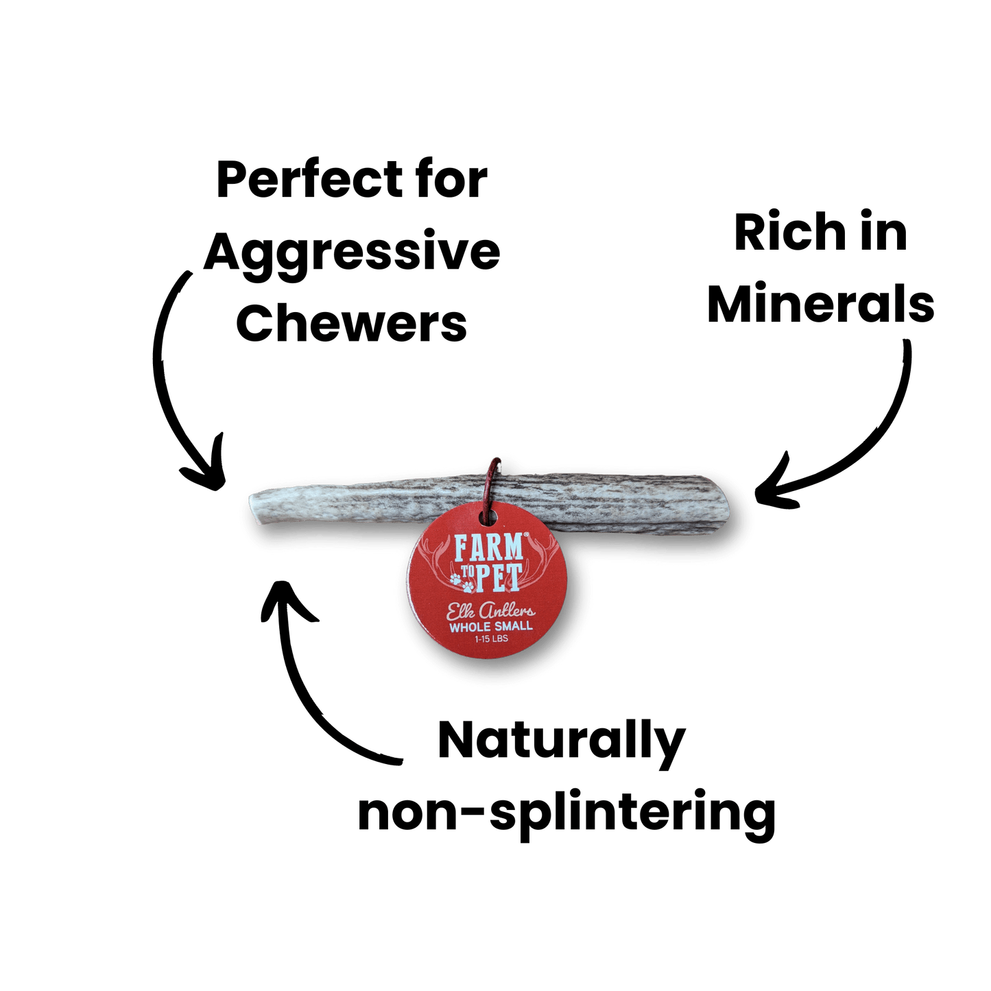 Whole Elk Antlers for Dogs | All-Natural Antler Dog Chews